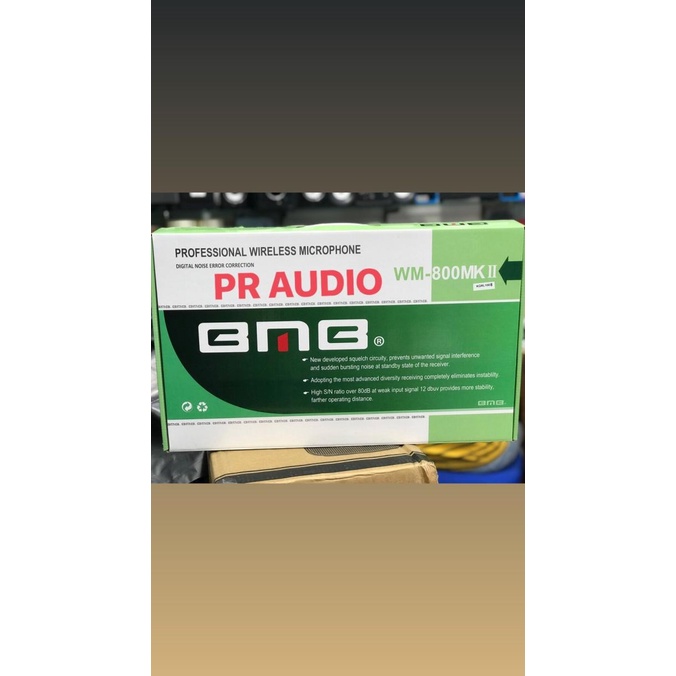 Mic Wireless BMB WM-800MK / WM 800 MK , ORIGINAL BMB GARANSI RESMI 