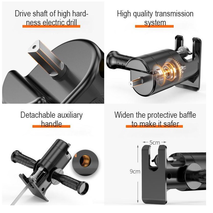 Adapter Mesin Jig Saw - Adaptor Bor ke gergaji Mesin gerjagi bor tangan konektor bor tangan