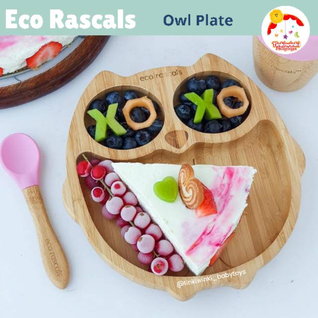 Ecorascals Bamboo Owl Plate