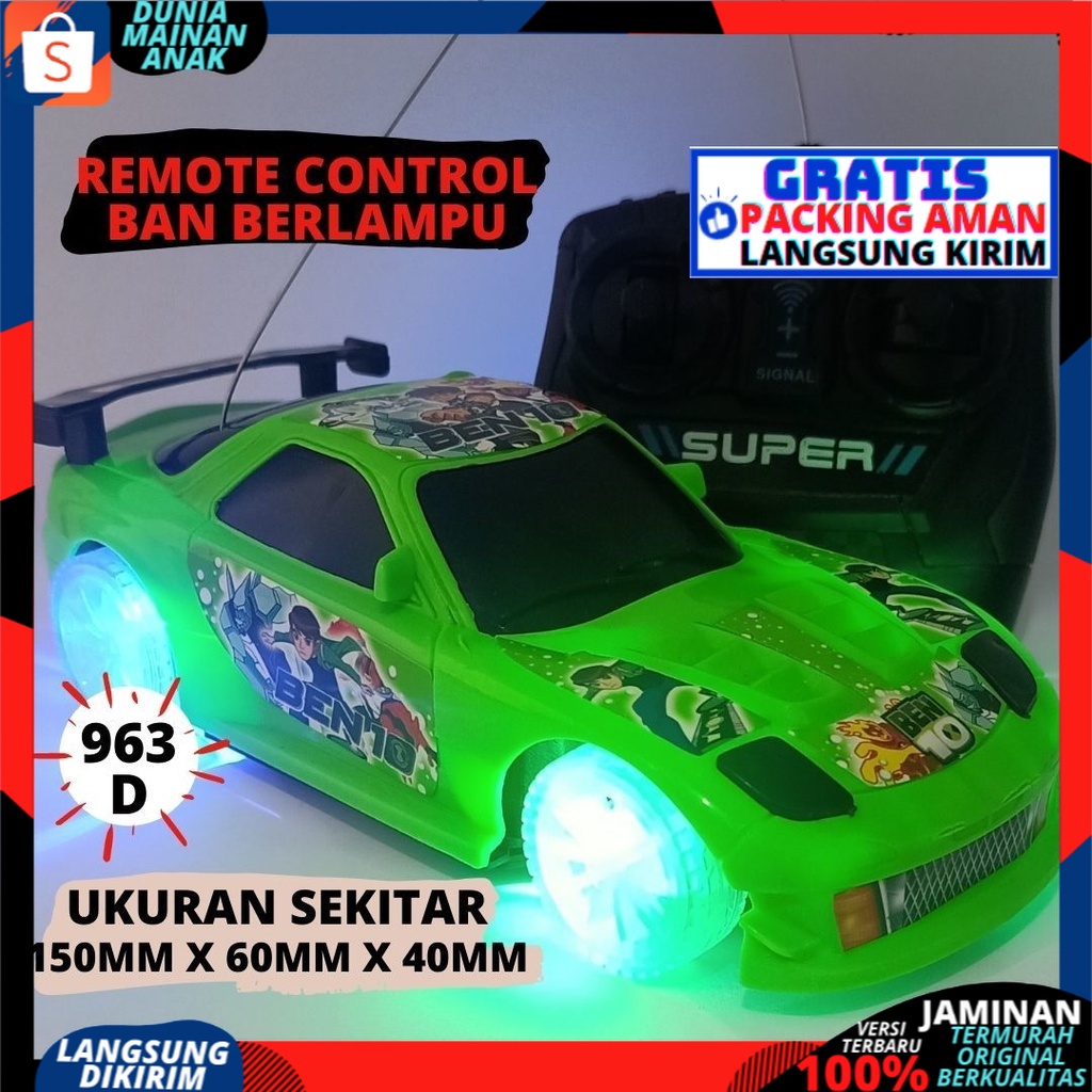 MAINAN ANAK Mobil Remote Control Sedan Sport Car Ban Berlampu NYALA TERMURAH 963/965/968D