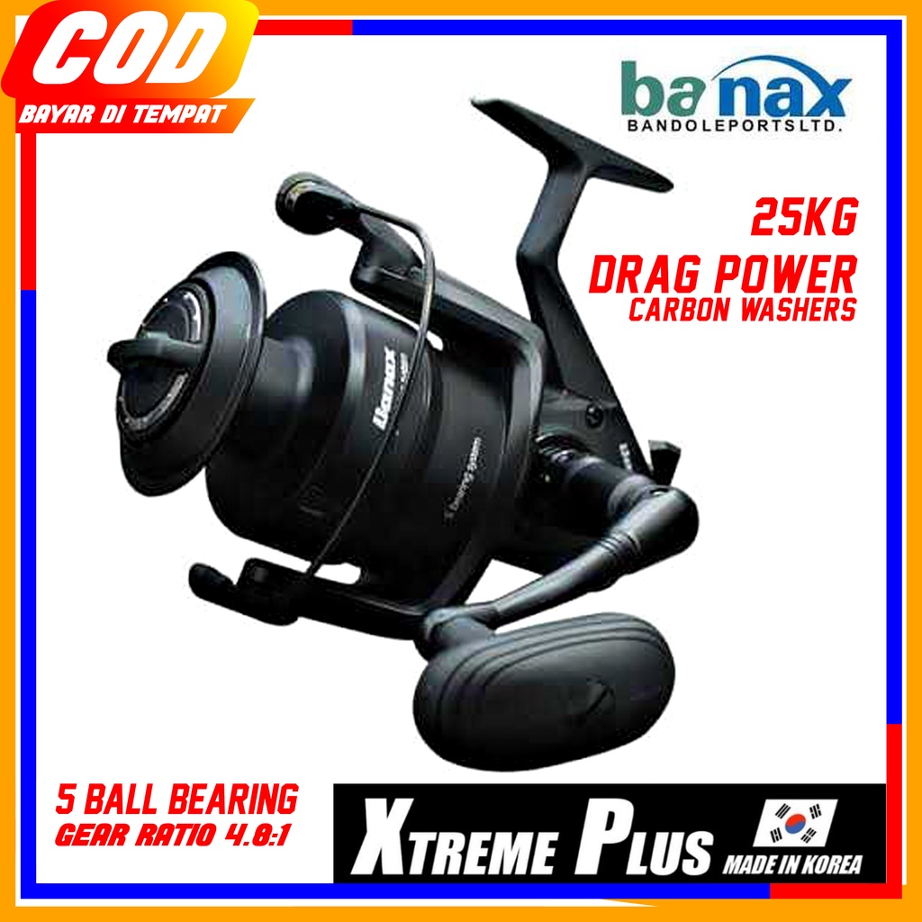 REEL PANCING BANAX GT  XTREME PLUS MAX DRAG 25KG MADE IN KOREA