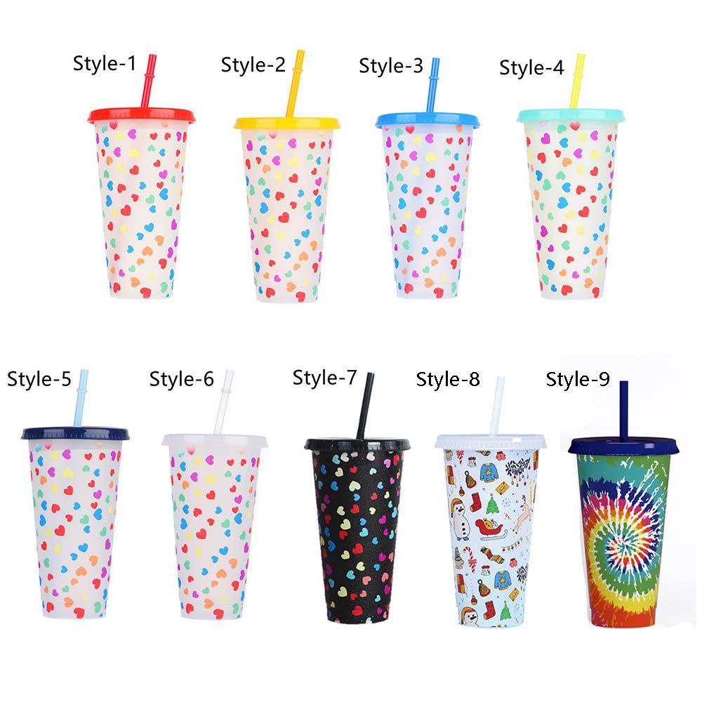 Suyo Drink Ware Portable Perubahan Warna Warni Plastik Minuman