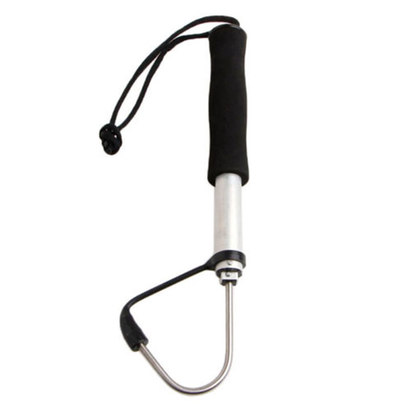 New Telescopic Retractable Fish Gaff Stainless Ice Sea Fishing Spear Hook Tackle