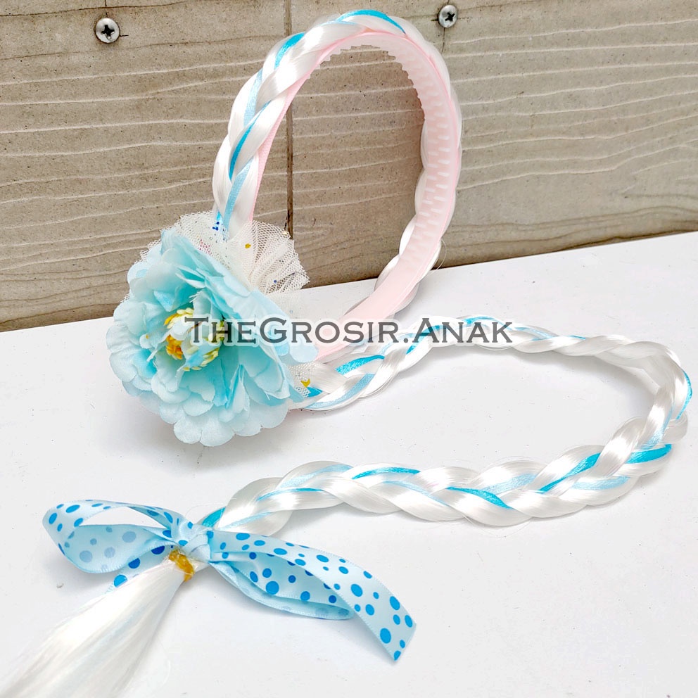 Bando Rambut PREMIUM Cosplay Kostum Princess Frozen Elsa Rapunzel Aurora