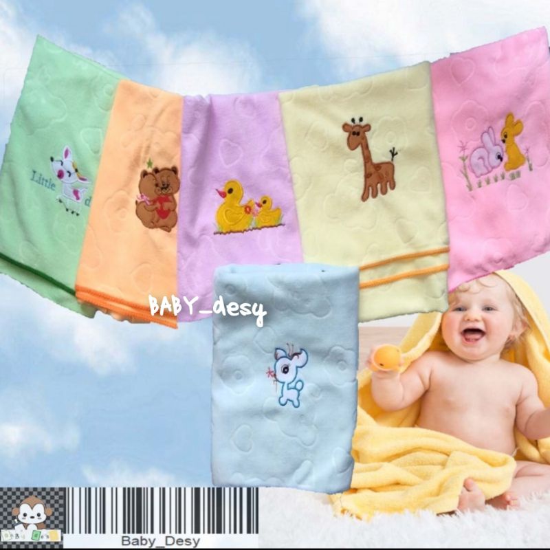 HANDUK ANAK BAYI MICROFIBER / HANDUK MANDI ANAK BAYI LEMBUT MURAH