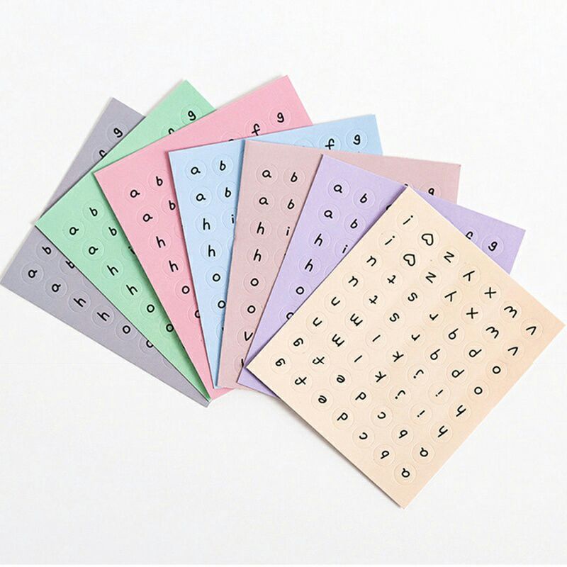 

Stiker huruf warna macaron ( Ridhl Stuff)