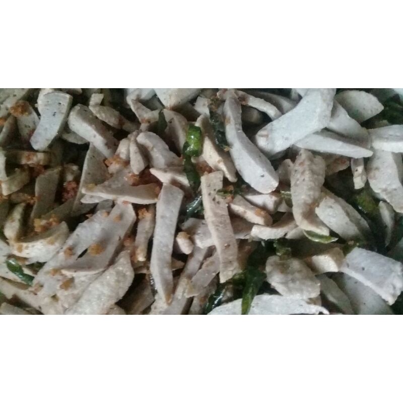 1kg Basreng baso goreng pedas daun jeruk seblak basreng pedas gurih daun jeruk-3