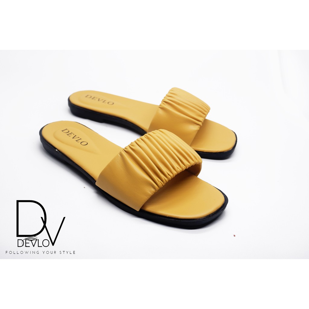 Sandal Teplek Wanita Sandal Kerut Devlo