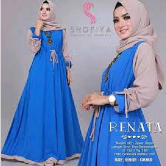 MRA - Baju gamis terbaru kekinian Bertha dress moscrepe