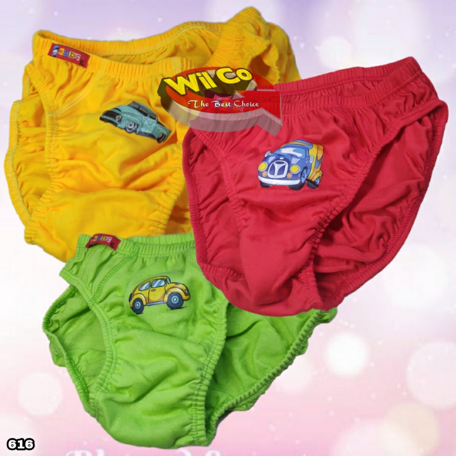 K616 - (Harga 1Pcs) CELANA DALAM ANAK PAKAIAN DALAM ANAK COWOK SIZE S - XL