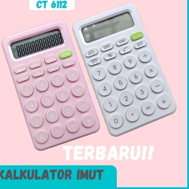 

₴ KALKULATOR CT 6112- 12 DIGIT - CHECK AND CORRECT - LAYAR BESAR - KALKULATOR MEJA DAGANG ㅵ