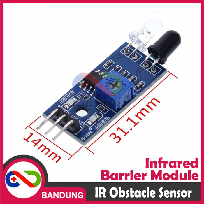 INFRARED BARRIER OBSTACLE SENSOR HALANGAN RINTANGAN MODULE