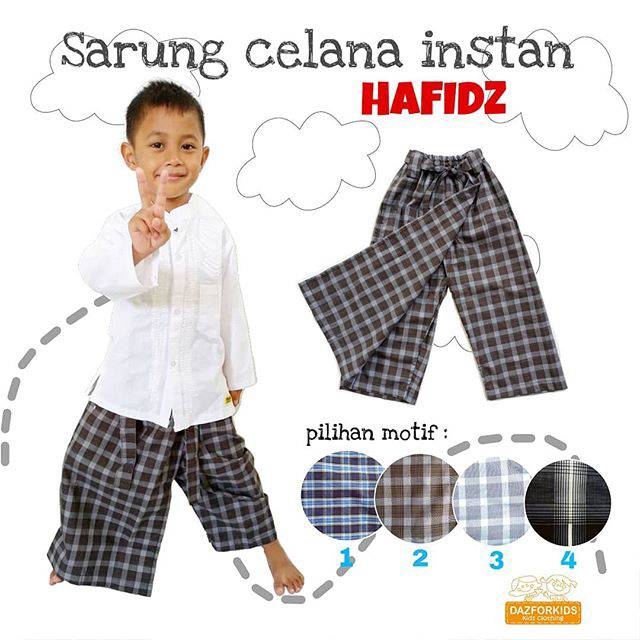 Best seller Sarung celana  instan anak katun  murah motif 