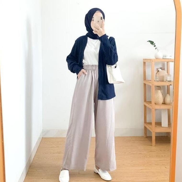 SLY.26Au22ᴺ ‣ NANA KULOT DAILY celana kulot wanita panjang celana highwaist wanita kulot pants wanit