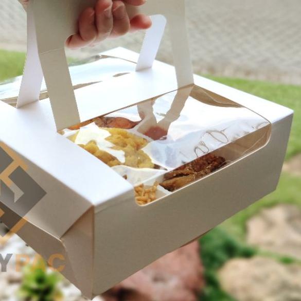 

✼ Box Handle Mika 20x20x7cm - Ivory (per 10pcs) ֍