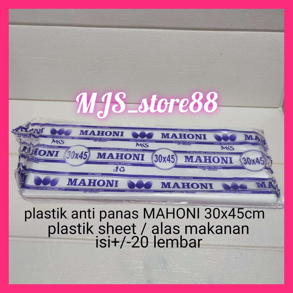 KANTONG PLASTIK KUAH ANTI PANAS MAHONI/ KANTONG KUAH PLASTIK MAHONI 30 X 45