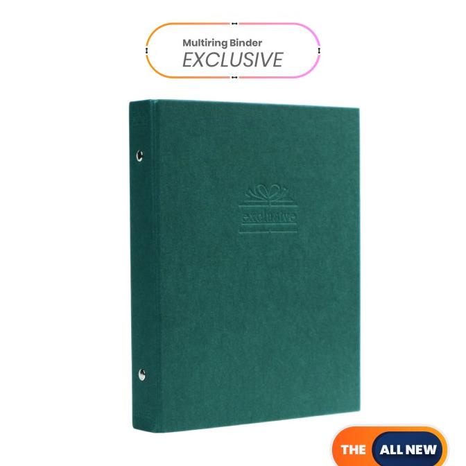 

Bantex Exclusive Multiring Binder A5/20 Ring O-25mm Green #1325 04
