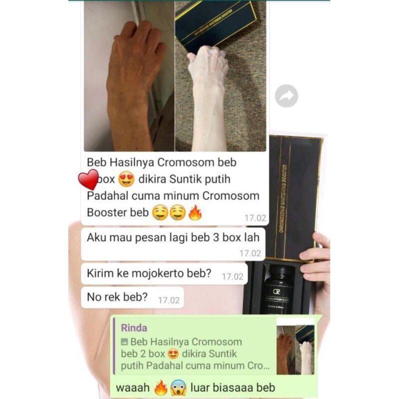 (FLEXI COMBO HEMAT 2BOX) CHROMOSOME WHITENING BOOSTER CAPSULE / CR WHITENING (NO BOX)