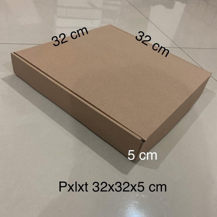 

(Min Order 10 pcs) Kardus/Box/Karton/Packaging/Kotak/Kemasan Pizza 32x32x5 cm