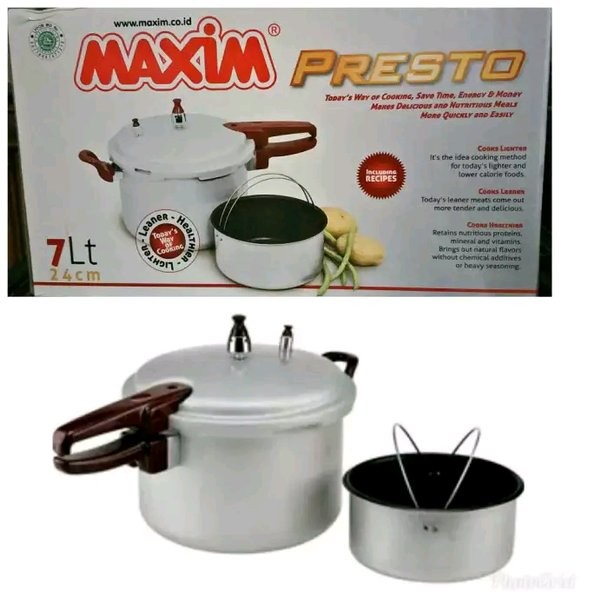 MAXIM Panci Presto 7 Liter / 24 cm - 11659 Nmax PT24D