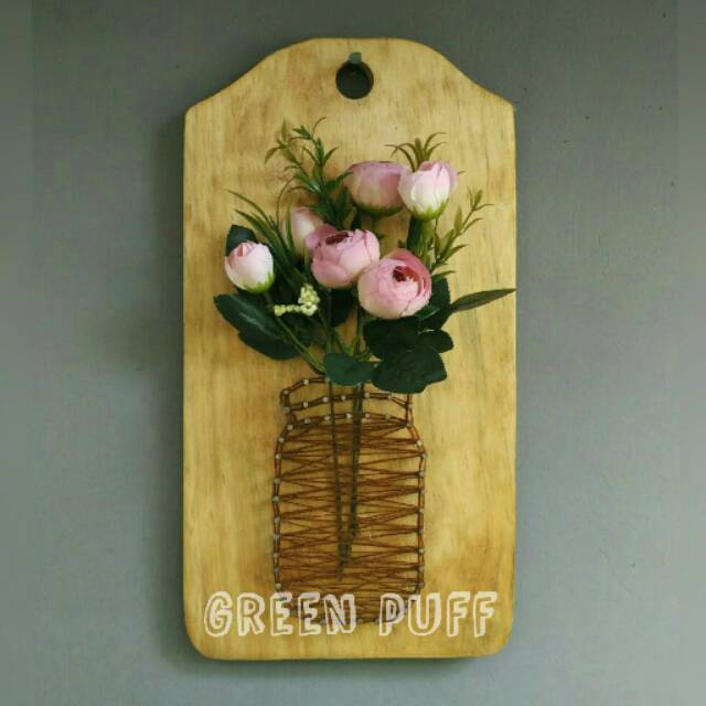 Mason Jar String Art Wall Decor Shopee Indonesia
