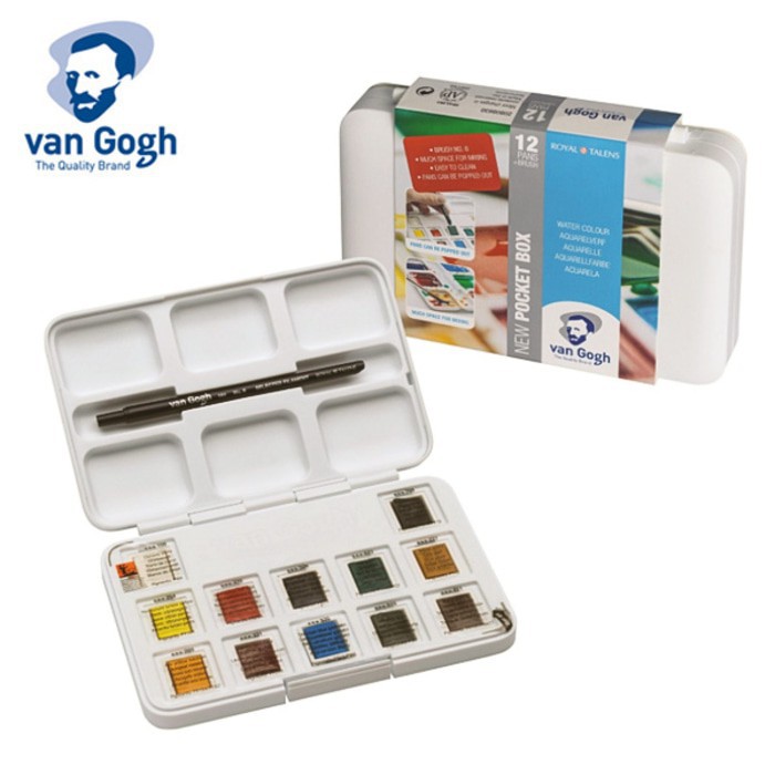 Van Gogh 12 Pan + 3 pans Watercolor 
