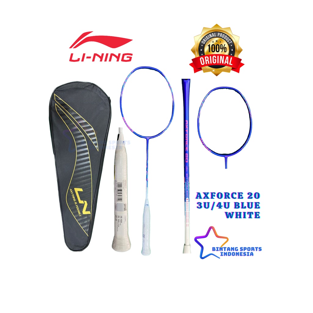 RAKET BADMINTON LINING AXFORCE 20 3U/4U ORIGINAL
