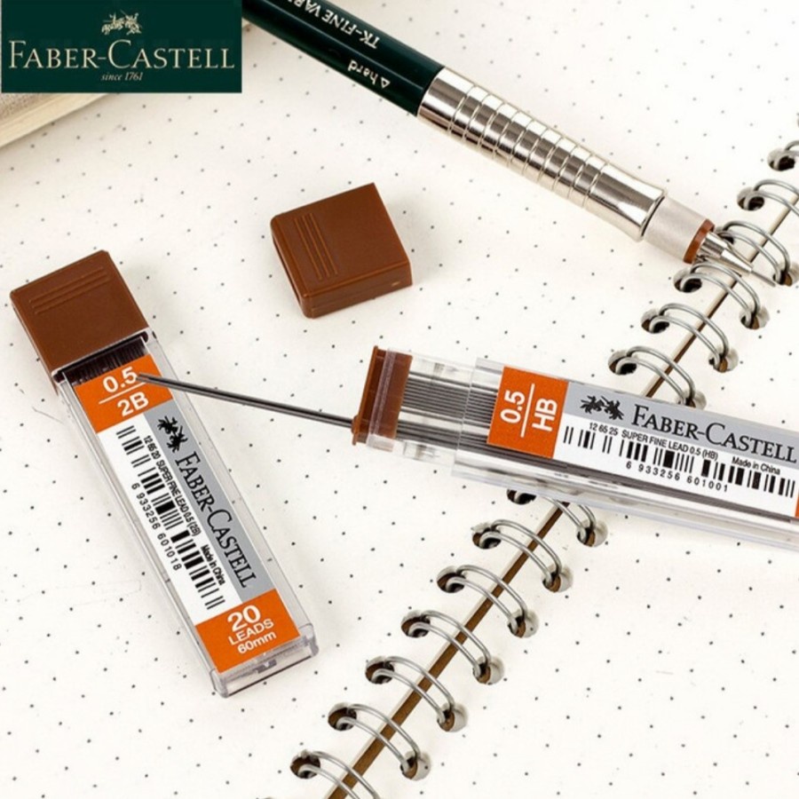 

Isi Pensil Mekanik FABER CASTELL 2B Polymer Lead 0.5mm / 0.7mm