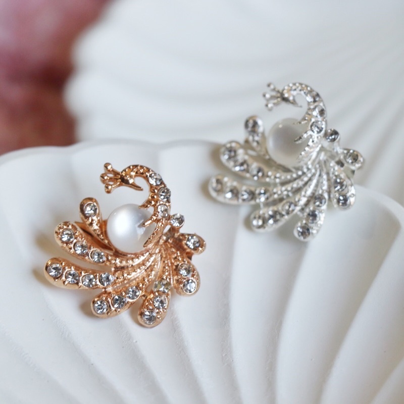 Bros Merak Angsa Pita Kupu Bunga Apel cherry Capung bros Part 2/ Bros Jilbab / Bros Hijab / Bros Dada / Bros Laris / Brooch-SET2pcs MinduMerak