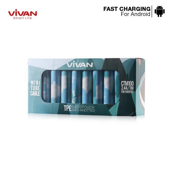 Kabel Data Vivan CTM100 Micro USB Cable Data For Android  (1 Box isi 30 Pcs) - Garansi Resmi 1 Tahun