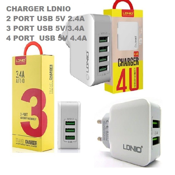 BATOK CHARGER HP USB 2 PORT, 3 PORT 4 PORT 4,4A LDNIO, ADAPTOR CHARGER LDNIO 4 PORT AUTO ID FAST CHARGER USB 2 PORT, CHARGER USB 3 PORT CHAGER USB 4 PORT