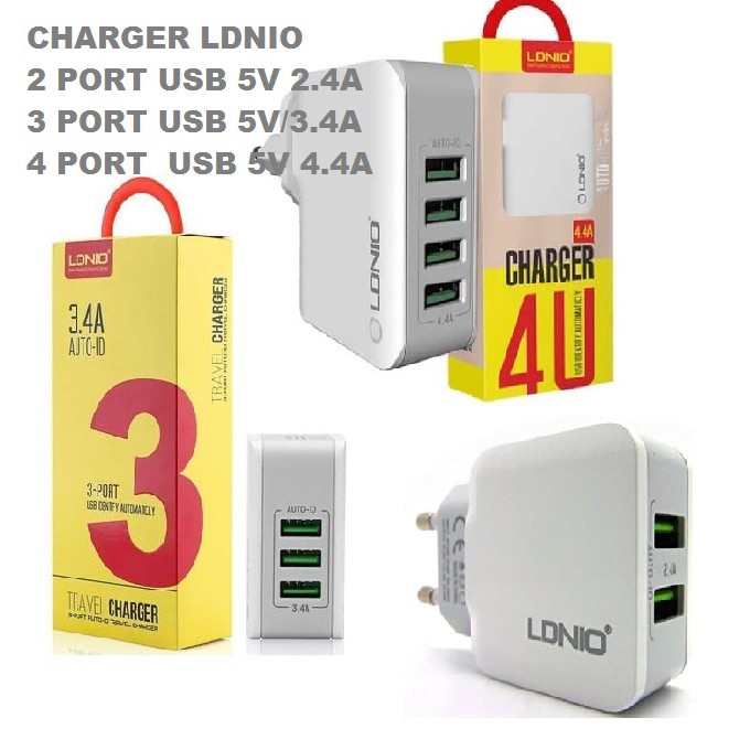 BATOK CHARGER HP USB 2 PORT, 3 PORT 4 PORT 4,4A LDNIO, ADAPTOR CHARGER LDNIO 4 PORT AUTO ID FAST CHARGER USB 2 PORT, CHARGER USB 3 PORT CHAGER USB 4 PORT