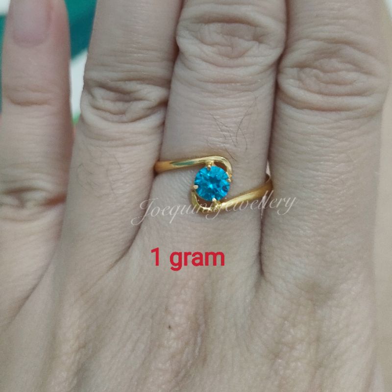 cincin emas muda 1 gram mata 1