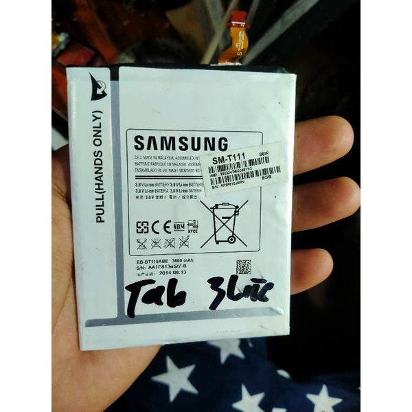 BATRE hp tablet Samsung tab3 lite ORI cabutan normal udh tested