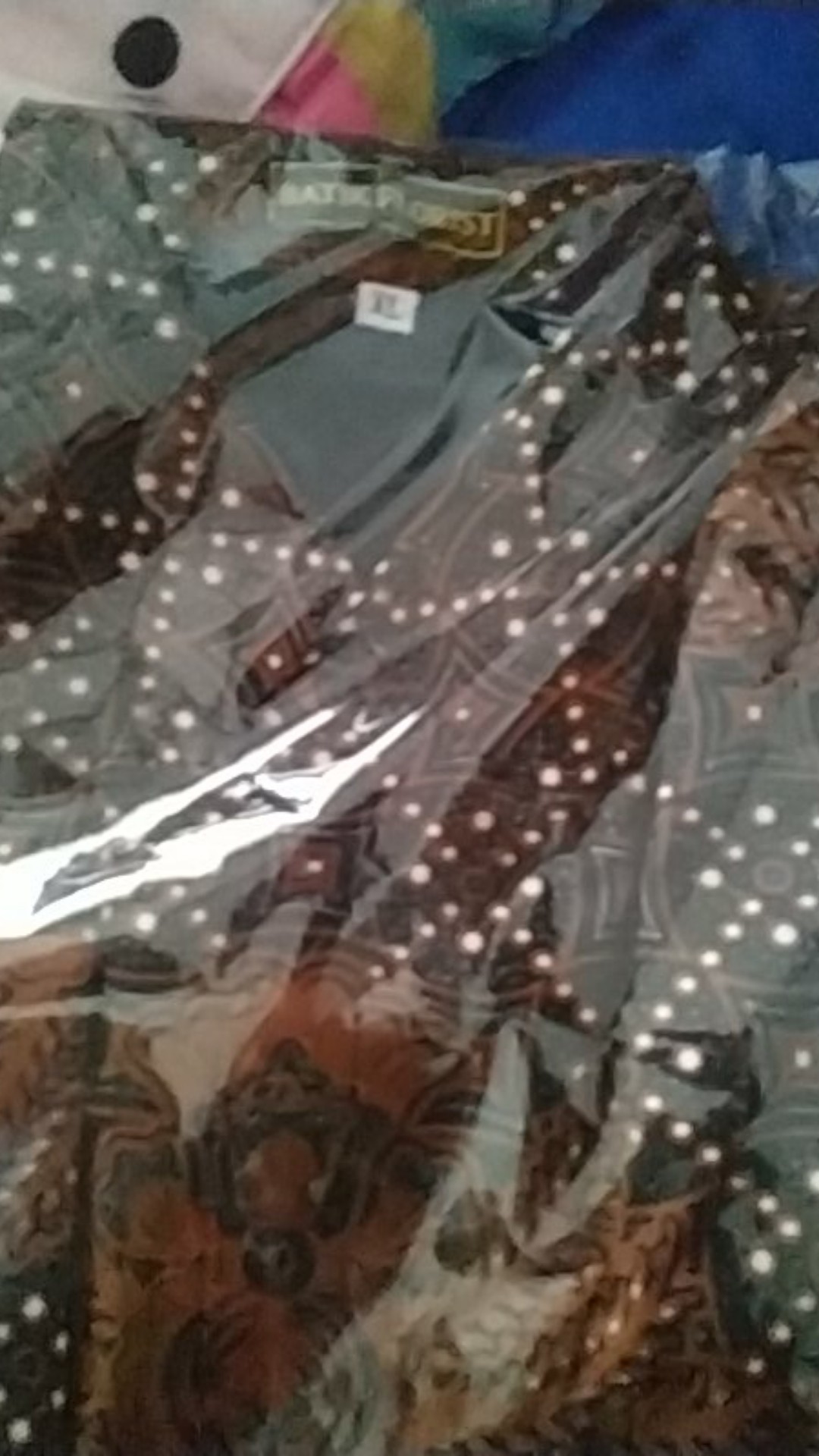 Pari Coklat Panjang Kemeja Batik Pria Full Furing Katun Sragenan