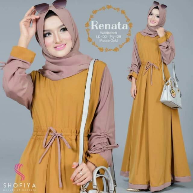 New Renata Dress/Gamis Murah/Dress Murah/Renata Harga Promo Termurah/Gamis Diskon