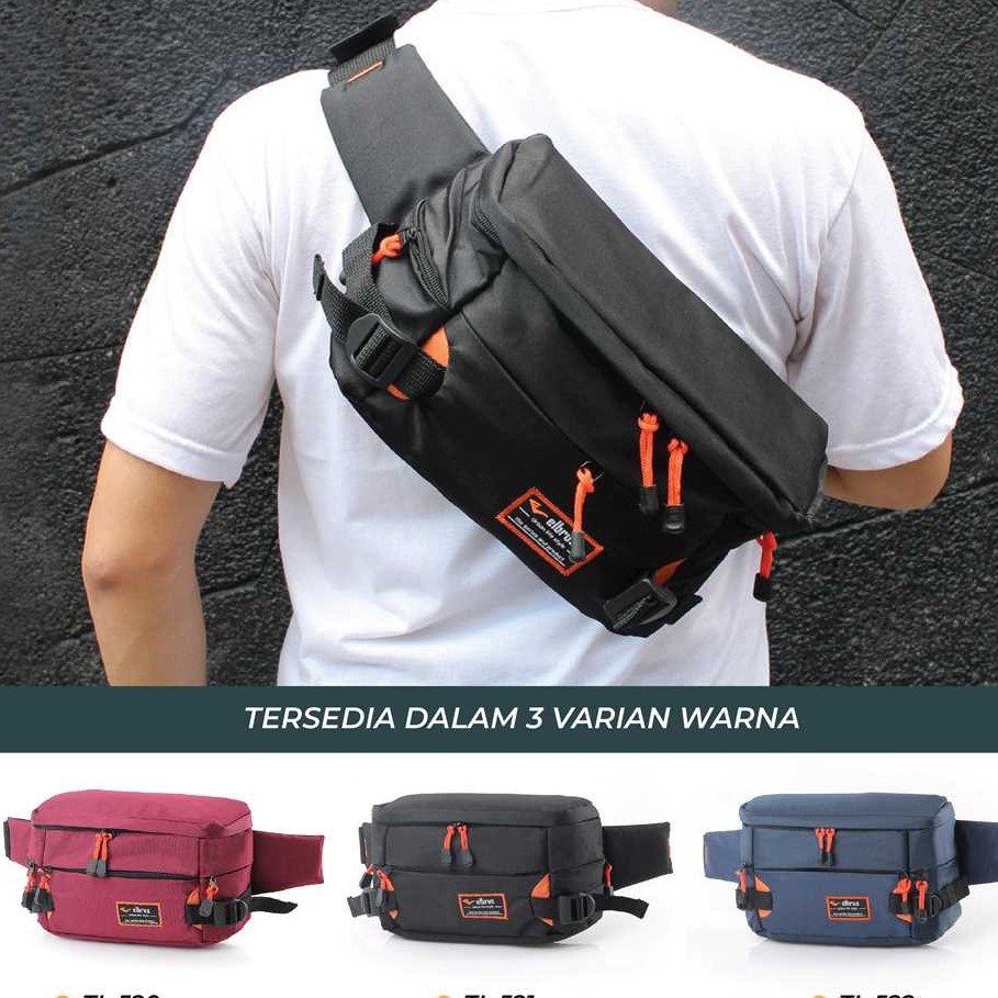 Tas Waist Bag Selempang Pria Waistbag Cowok