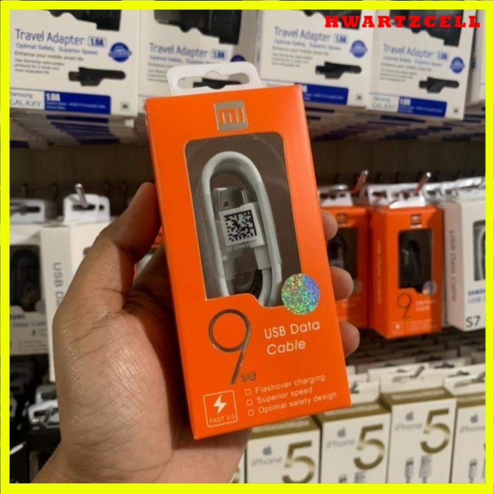 KABEL DATA XIAOMI MI 9 COLOKAN MICRO - TYPE C FAST CHARGING ORIGINAL
