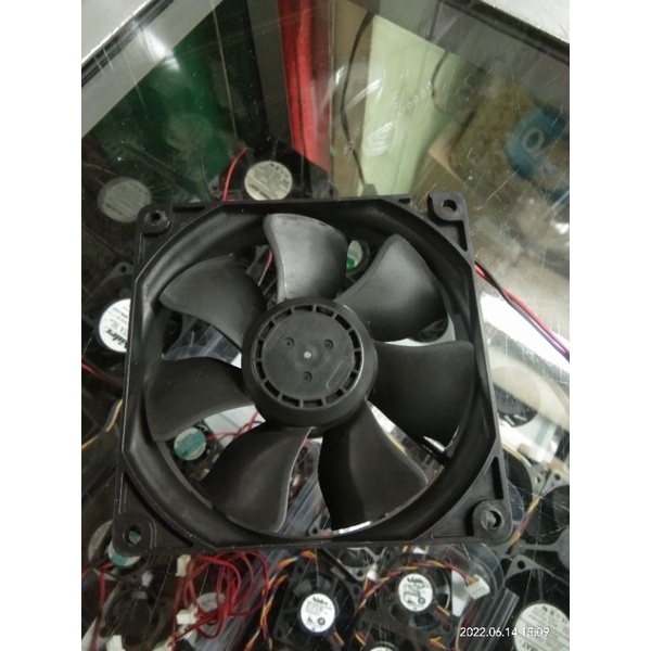 Fan DC 24V merek NMB MAT ukuran 9cm x 9cm x2,5cm ball bearing MADE IN CHINA