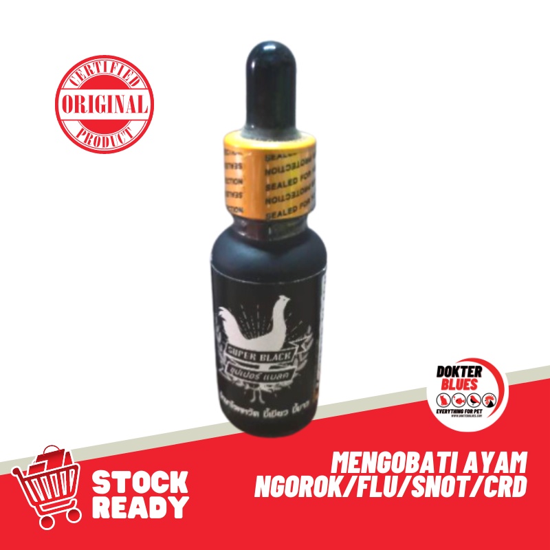 Obat Ayam SUPER BLACK THAILAND Mengobati Snot Ngorok Flu CRD