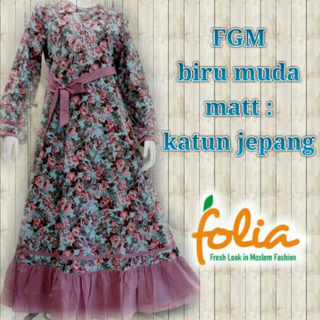 Gamis katun jepang by folia