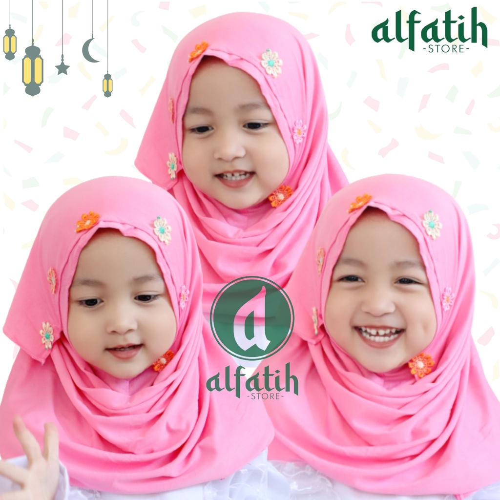 ALFATIH STORE / JILBAB ANAK PASTAN RENDA MELATI/ Jilbab Murah / HIJAB ANAK / HIJAB BAYI KERUDUNG COD / Kerudung Anak Jilbab Hijab Anak Bayi Perempuan / pastan baby / hijab anak / Jilbab Anak bayi Usia 0-3 Tahun Bahan Jersey Premium Nyaman Di Pakai