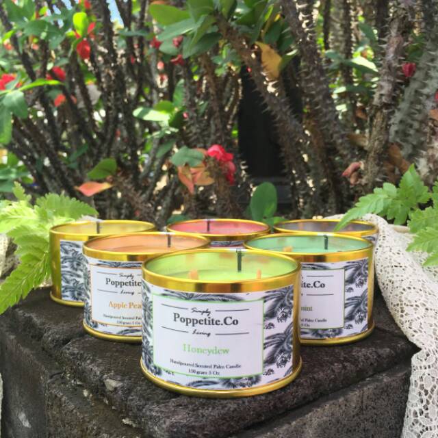 Scented Candle (Natural Wax) in Tin 5 oz Shopee Indonesia