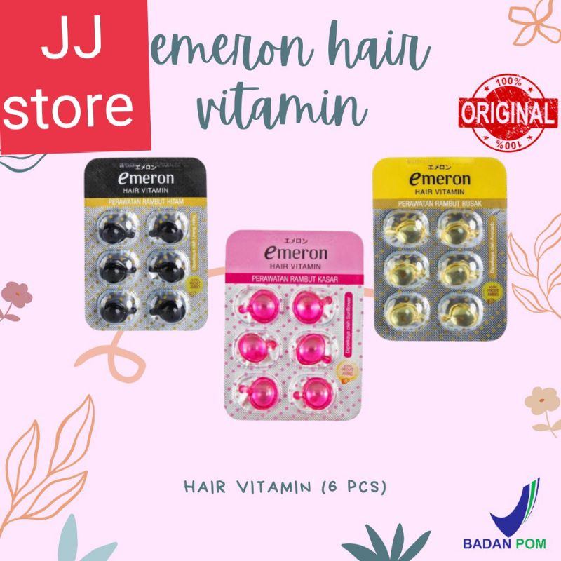 Emeron hair serum vitamin Rambut isi 6