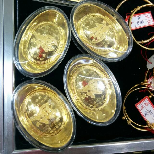 LM hongkong 10 GRAM bentuk uang tiongkok kuno