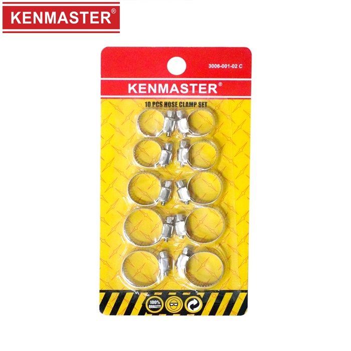 Klem Selang Gas 10 pcs / Kenmaster Hose Clamp Set