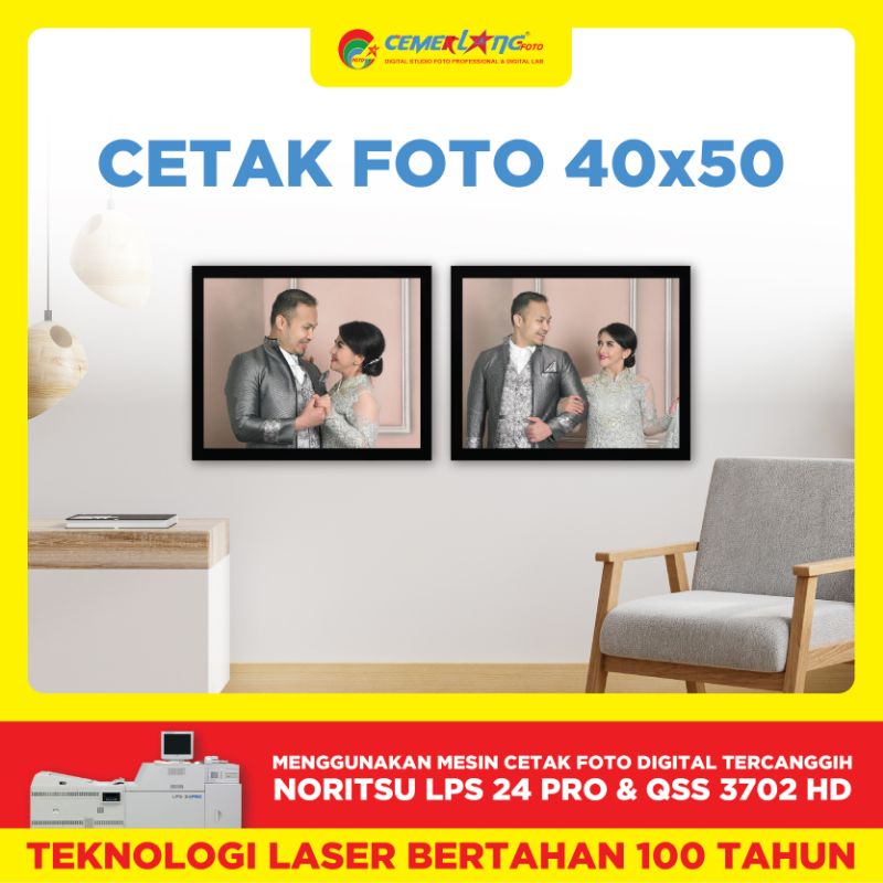 Cetak Foto Digital Kualitas Laser - 40 x 50