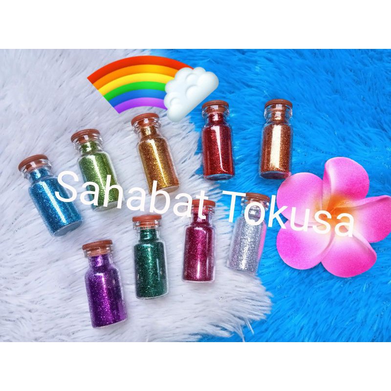 (GLITER BUBUK HOLOGRAM)(HARGA /1PCS) mainan anak/mainan grosir/mainan murah/mainan jadul/ACEESORIS