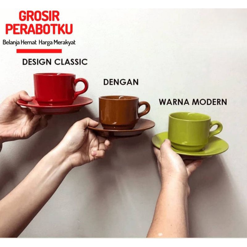 Cangkir Kopi Teh Polos 220ml Satuan | Cup &amp; Saucer Polos | Cangkir Polos Satuan | Cangkir Teh | Cangkir Kopi | Gelas Kopi | Gelas Teh | Cangkir Minimalis | Cangkir Kopi Murah | Cangkir Polos Murah Meriah | Cangkir Kopi Late Art | Coffee Cup Cappucino Cup