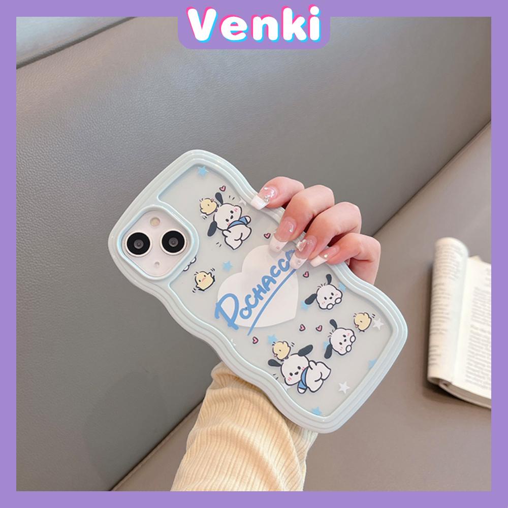 iPhone Case Candy Color Wave 2-in-1 Silicone Soft Case Airbag Shockproof Protection Camera Cute Cartoon Puppy Compatible For iPhone 11 Pro Max 13 Pro Max 12 Pro Max 7Plus xr XS Max